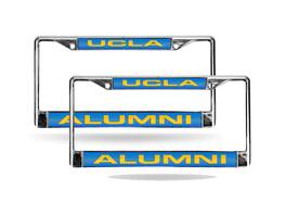 Rico Industries - UCLA Bruins Alumni Chrome Metal Laser Cut License Plate Frame - Set of 2 Frames - Multi