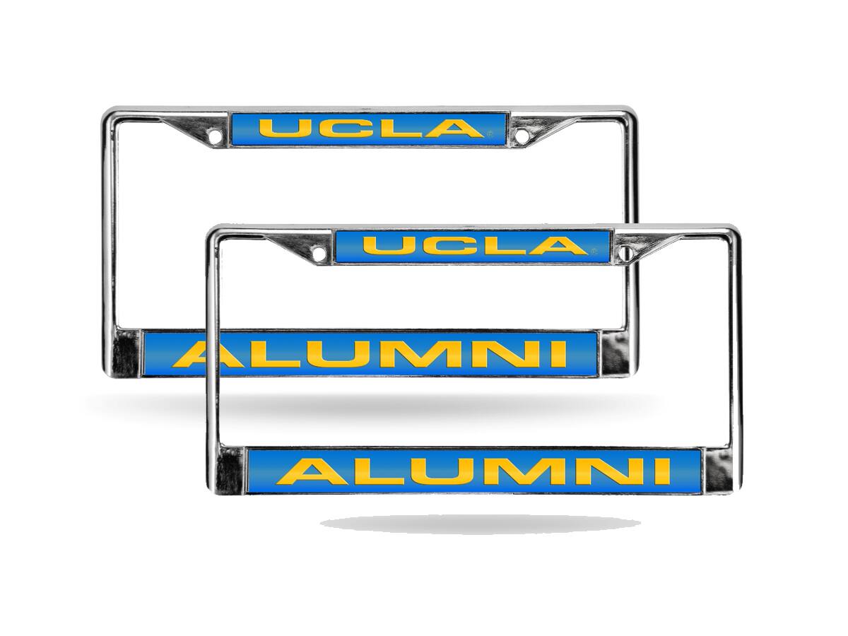 UCLA Bruins Alumni Chrome Metal Laser Cut License Plate Frame - Set of 2 Frames
