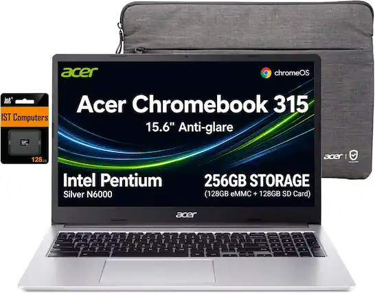acer
chromeOS
IST Computers
Acer Chromebook 315 15.6" Anti-glare
128GB GR
acer 1
Intel Pentium Silver N6000
256GB STORAGE (128GB eMMC + 128GB SD Card)
acer
T
W
=
T
- 0%
%
up.