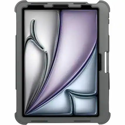Front. Targus - SafePort® Rugged Max Case for iPad Air® 11-inch (M3)/(M2), iPad Air® 10.9-inch (5th and 4th gen.) and iPad - Gray/Clear.