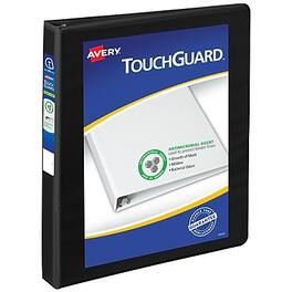 Avery - TouchGuard Protection Heavy Duty 1" 3-Ring View Binders, Slant Ring - White