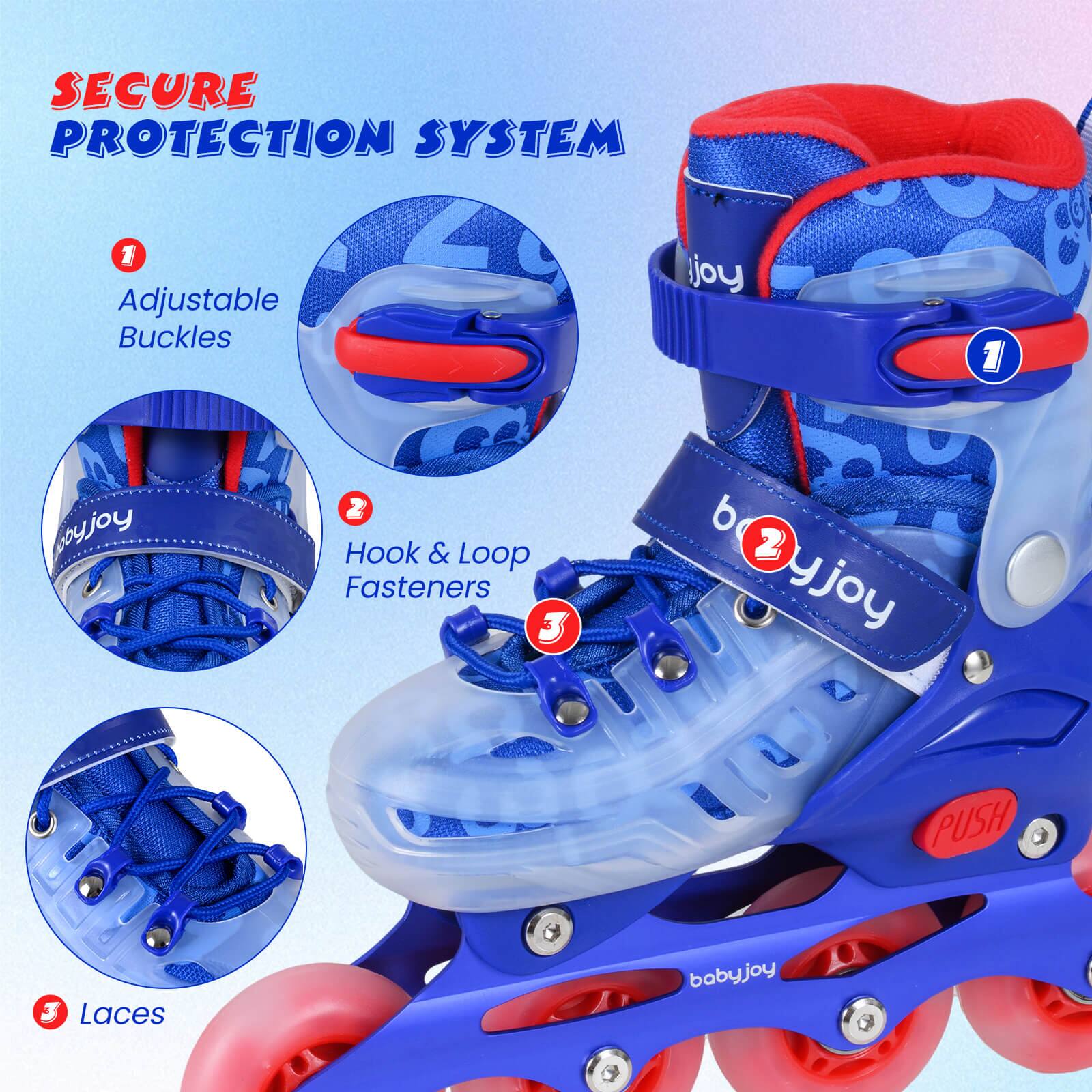SECURE PROTECTION SYSTEM

1. Adjustable Buckles
2. Hook & Loop Fasteners
3. Laces
