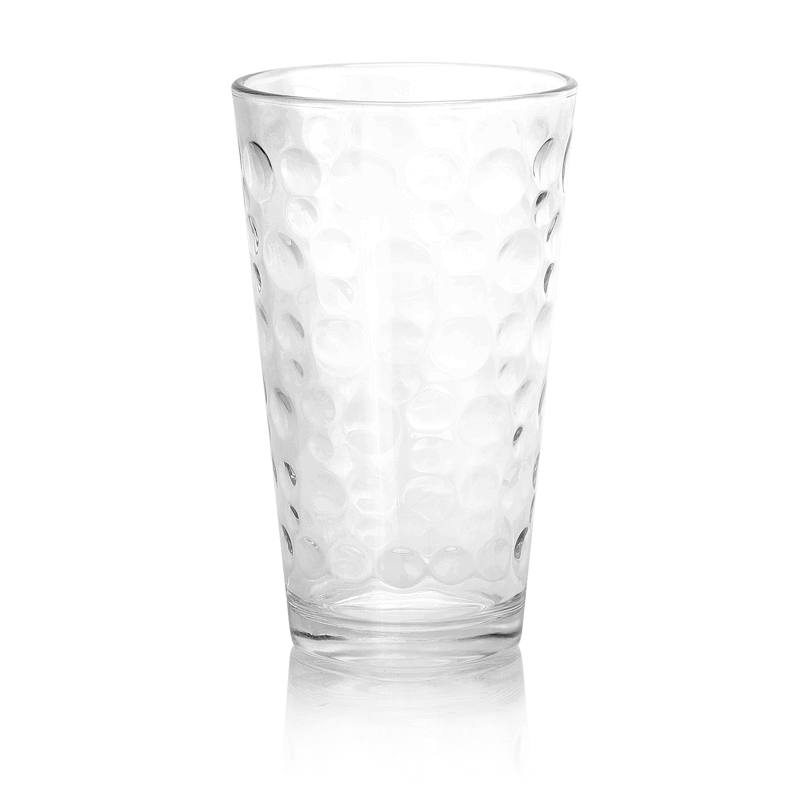 Gibson - Home Great Foundations 16 Piece Tumbler and Double Old Fashioned Glass Set in Bubble Pattern - Clear