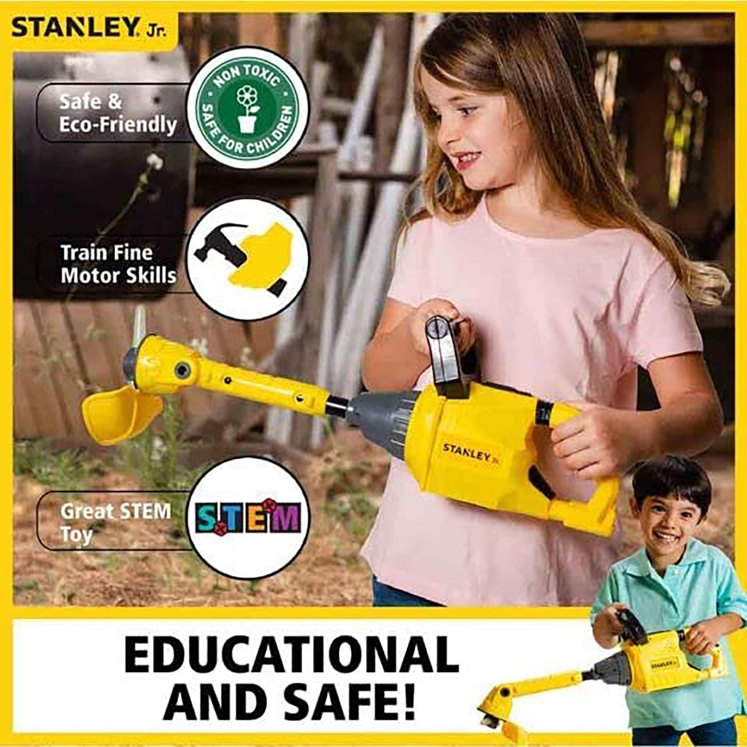 STANLEY Jr.  
NON TOXIC  
Safe & Eco-Friendly  
SAFE FOR CHILDREN  
Train Fine Motor Skills  
Great STEM Toy  
STEM  
EDUCATIONAL AND SAFE!