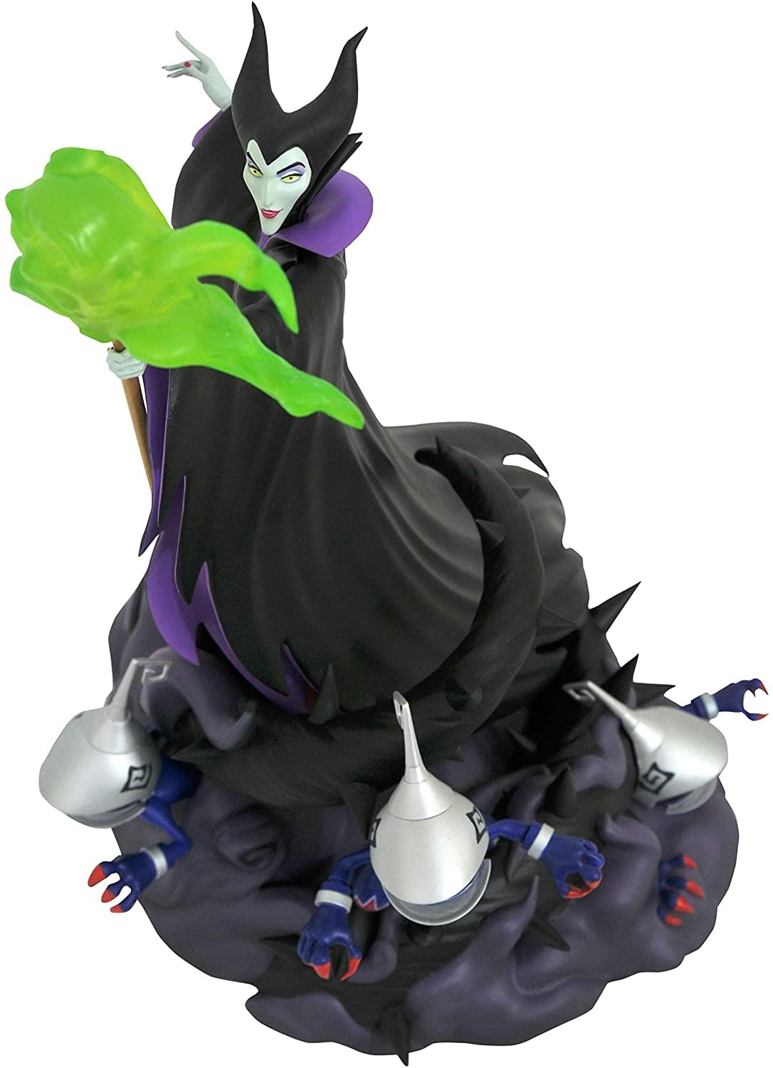 Alt View 10. Diamond Select Toys - Kingdom Hearts Gallery 11 Inch PVC Statue | Maleficent - Black.