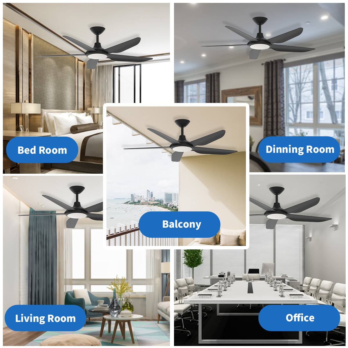 Bed Room  
Dining Room  
Balcony  
Living Room  
Office