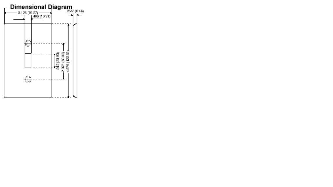 Dimensional Diagram  
.255" (6.48)  
3.125" (79.37)  
.406" (10.31)  
F (60.32)  
(12382)  
942 (23.93)  
942  
375  
4.875"
