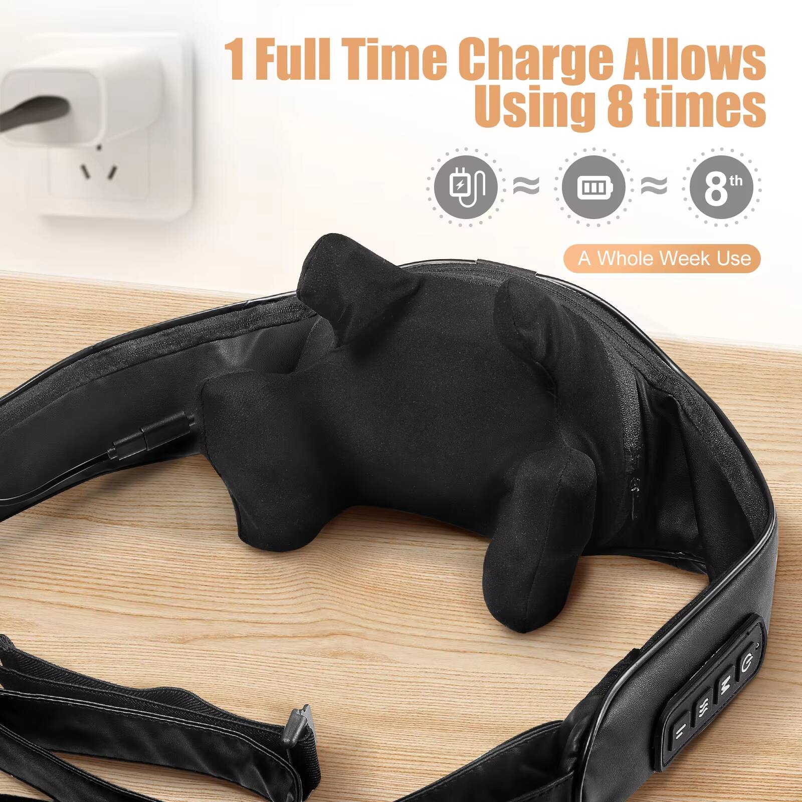 1 Full Time Charge Allows Using 8 times  
A Whole Week Use