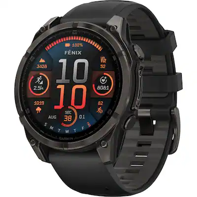 Garmin fēnix AMOLED Sapphire GPS Smartwatch 47mm Fiber