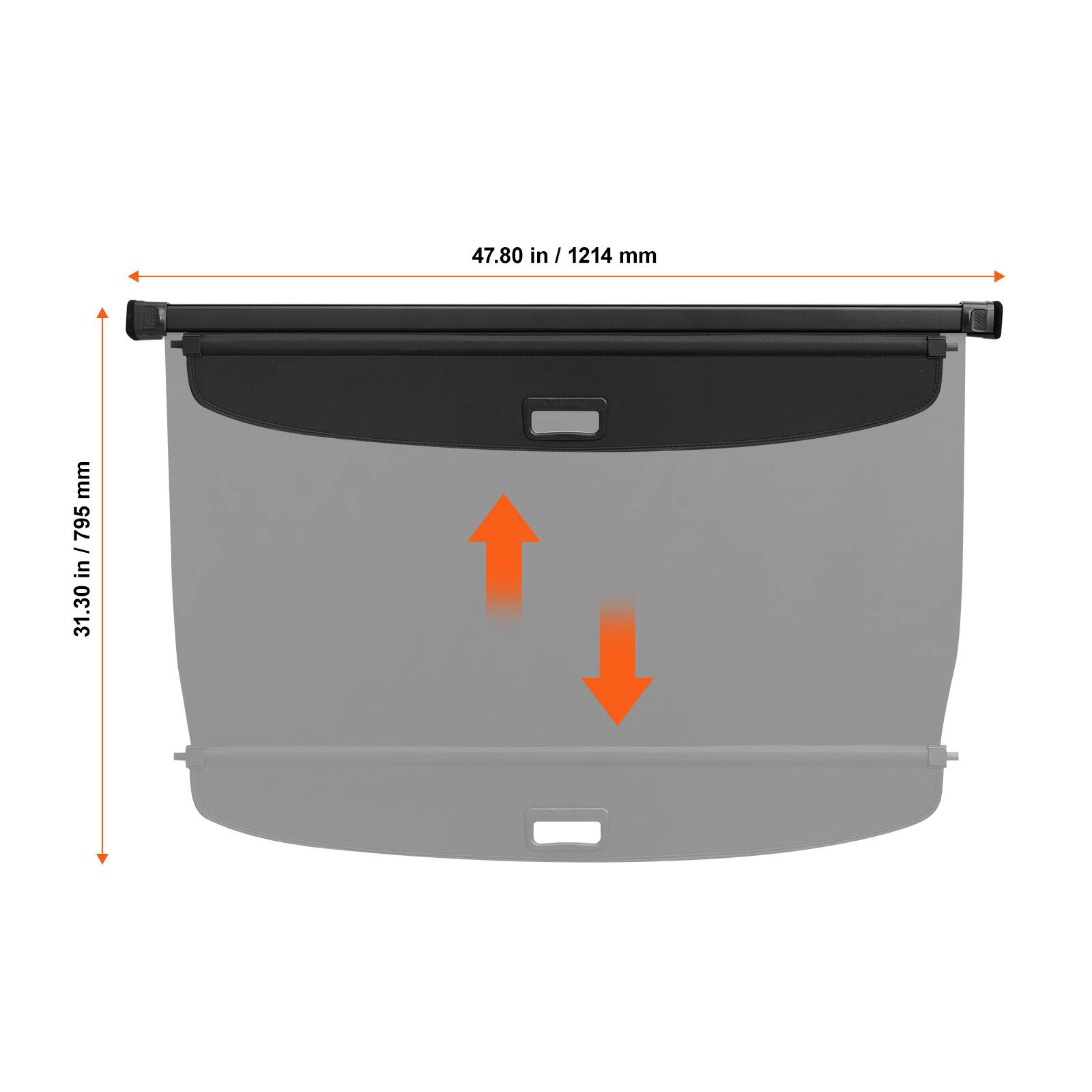 47.80 in / 1214 mm  
31.30 in / 795 mm