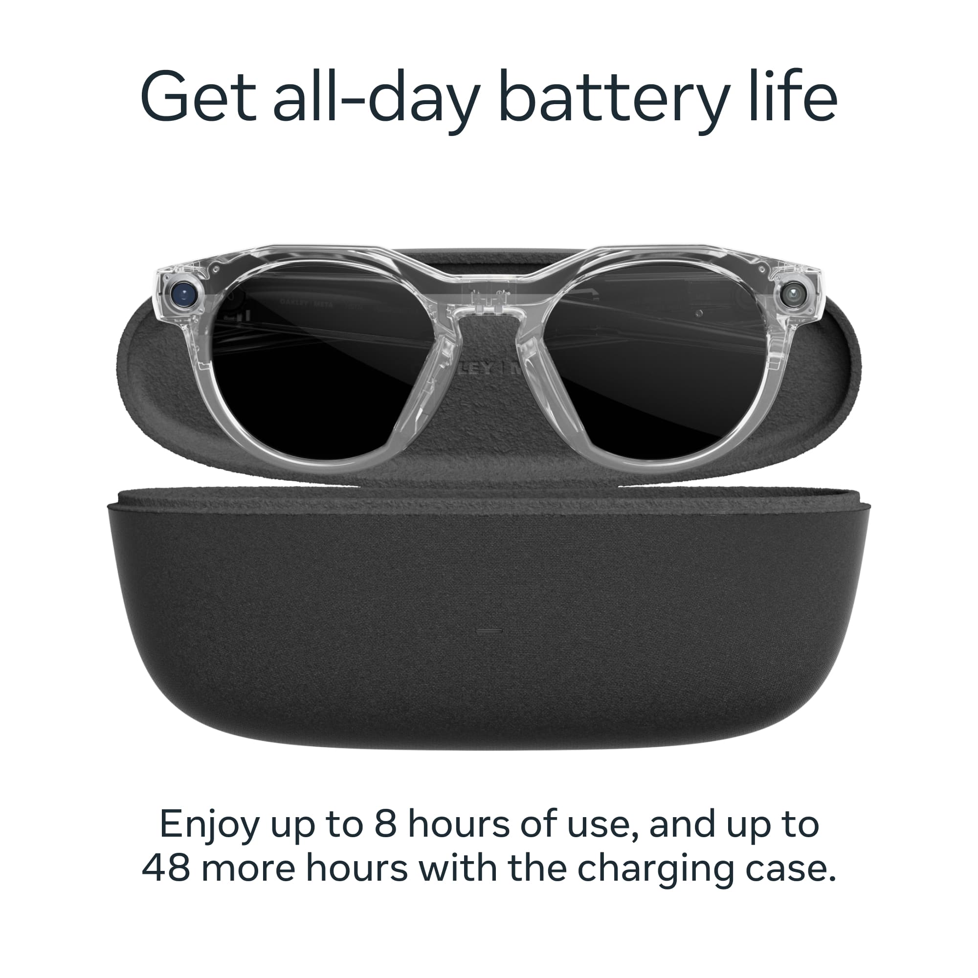 Get all-day battery life
Enjoy up to 8 hours of use, and up to 48 more hours with the charging case.