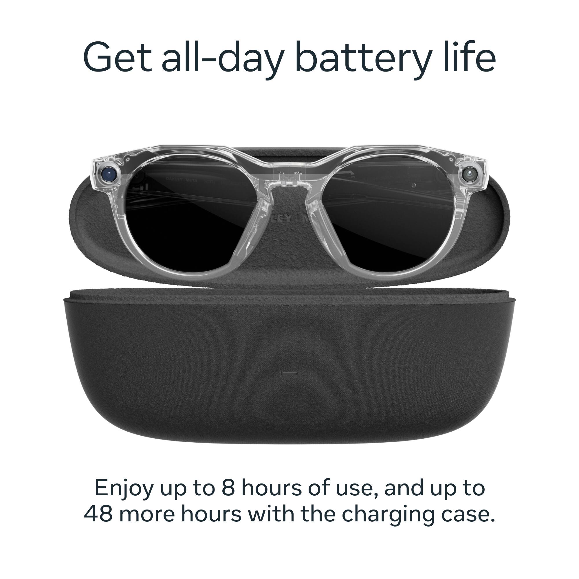 Get all-day battery life

Enjoy up to 8 hours of use, and up to 48 more hours with the charging case.
