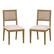 Front. OSP Home Furnishings - Alaina Cane Back Dining Chair 2-PK - Linen.