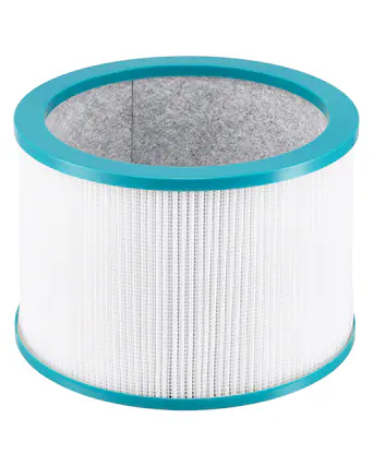 Front. VEVOR - Replacement Filter for Tower Fan, Multi-Layers Air Purifier Filter Replacement with High-Density HEPA - White.
