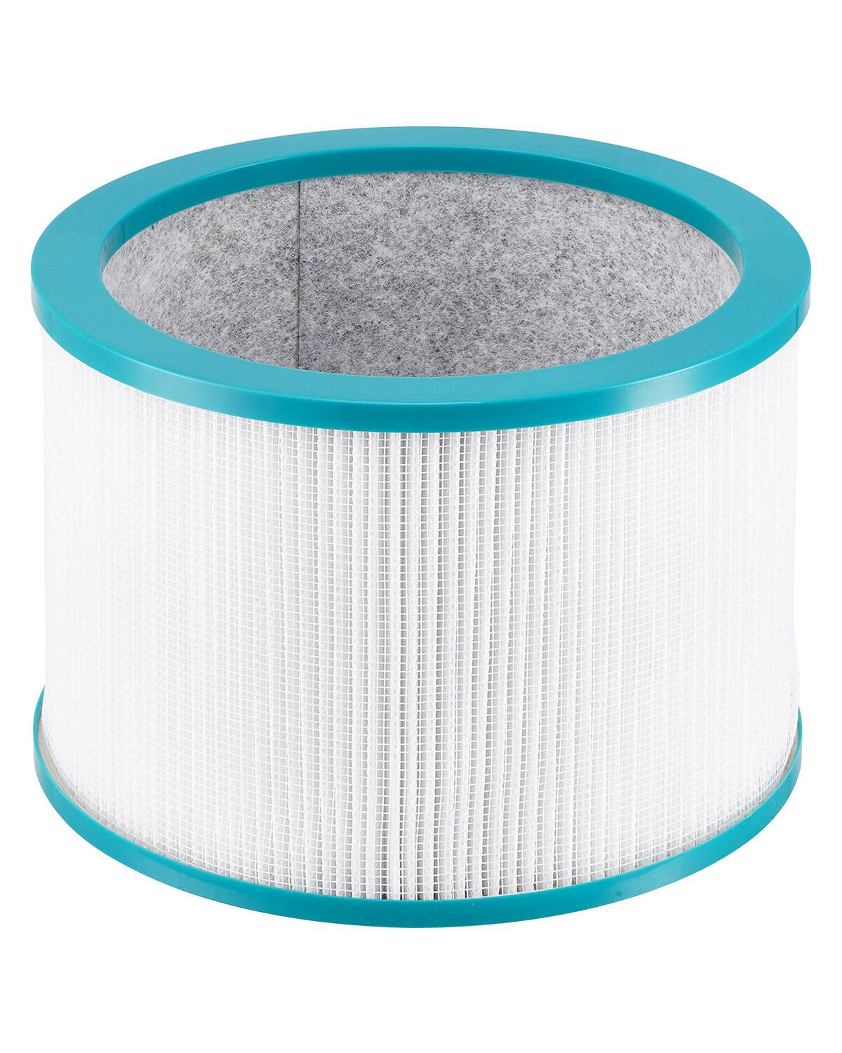 Front. VEVOR - Replacement Filter for Tower Fan, Multi-Layers Air Purifier Filter Replacement with High-Density HEPA - White.