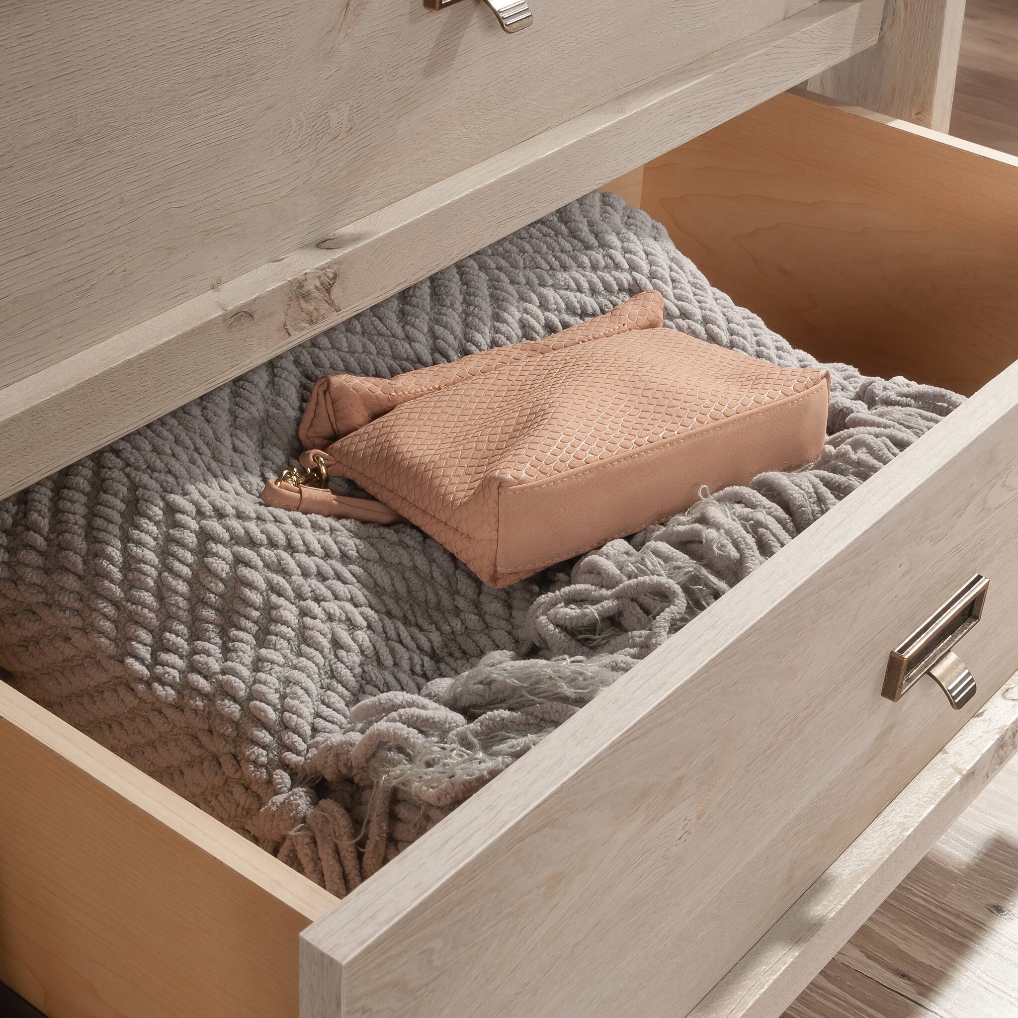 Alt View 4. Forest'nSky - Grey Wood 4 drawer 31.89 in. Wide Chest of Drawers with Sturdy Frame for Living Room - Grey.