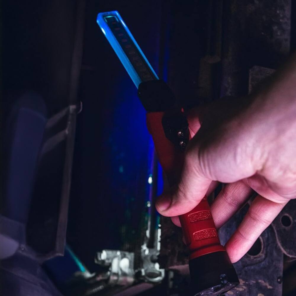 Angle. Streamlight - Streamlight Strion Switchblade Rechargeable Light Bar (120V/100V AC PiggyBack) - Red.