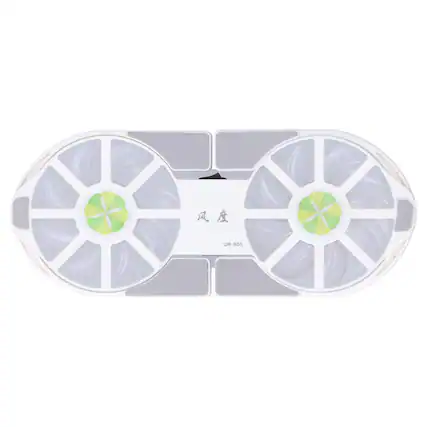 Front. HongFei - HongFei Dual-Fan Laptop Cooling Pad with USB Power & Blue LED - Foldable & Portable Design, Low Noise - white.