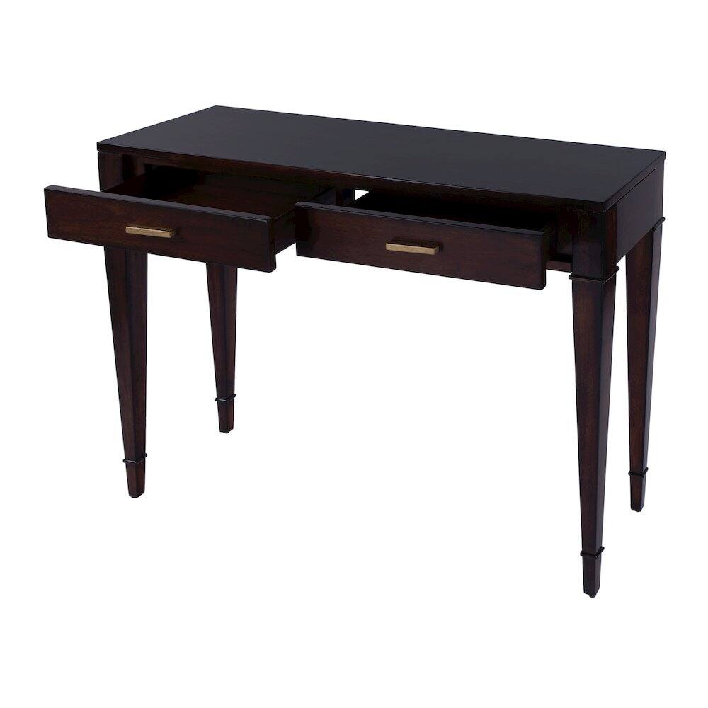 Alt View 1. Butler Specialty - Kai 2 Drawer 45" Wood Console Table - Dark Brown.