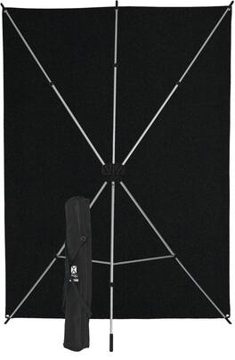 Westcott - X-Drop Wrinkle-Resistant Backdrop Kit Rich Black 5 x 7ft