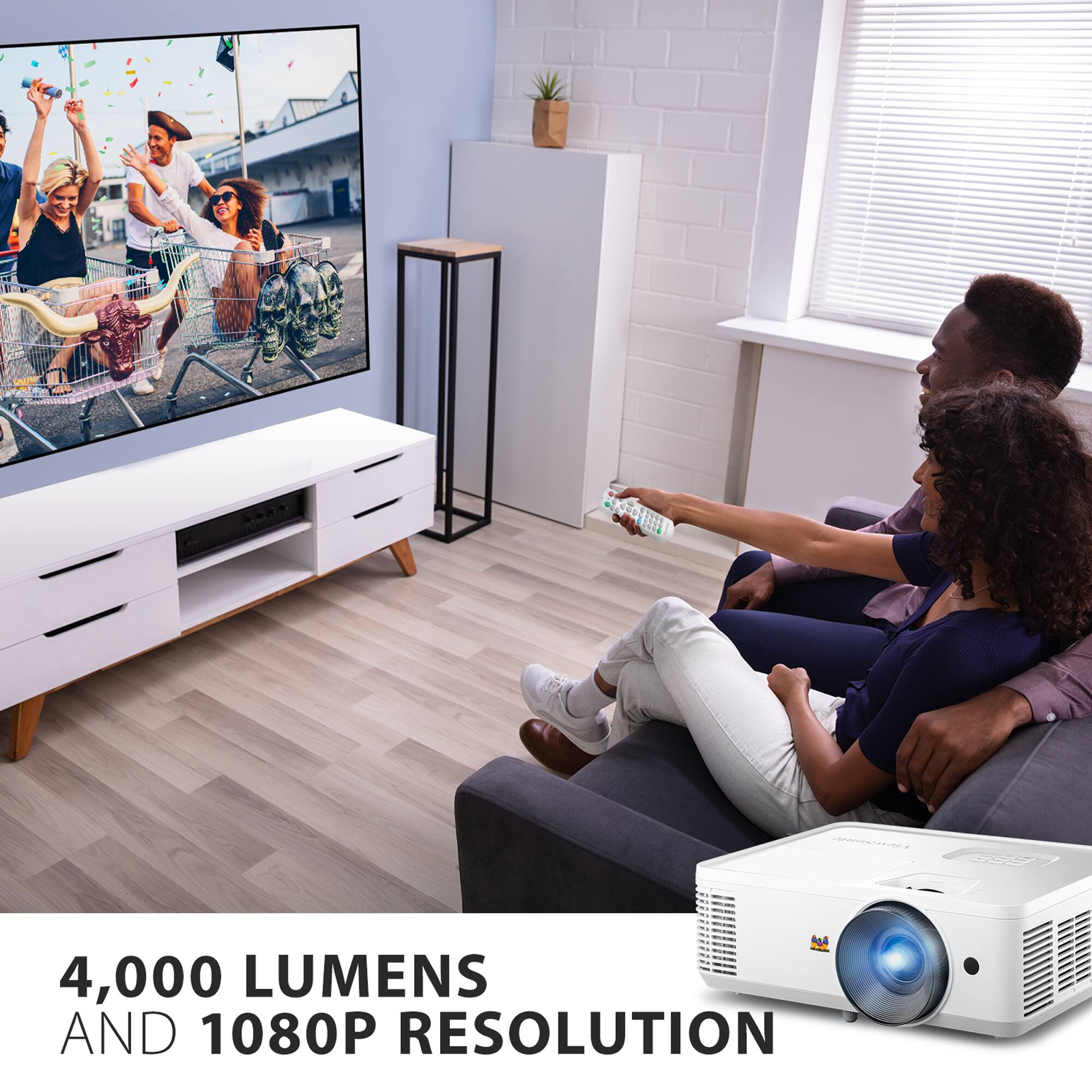 4,000 LUMENS AND 1080P RESOLUTION