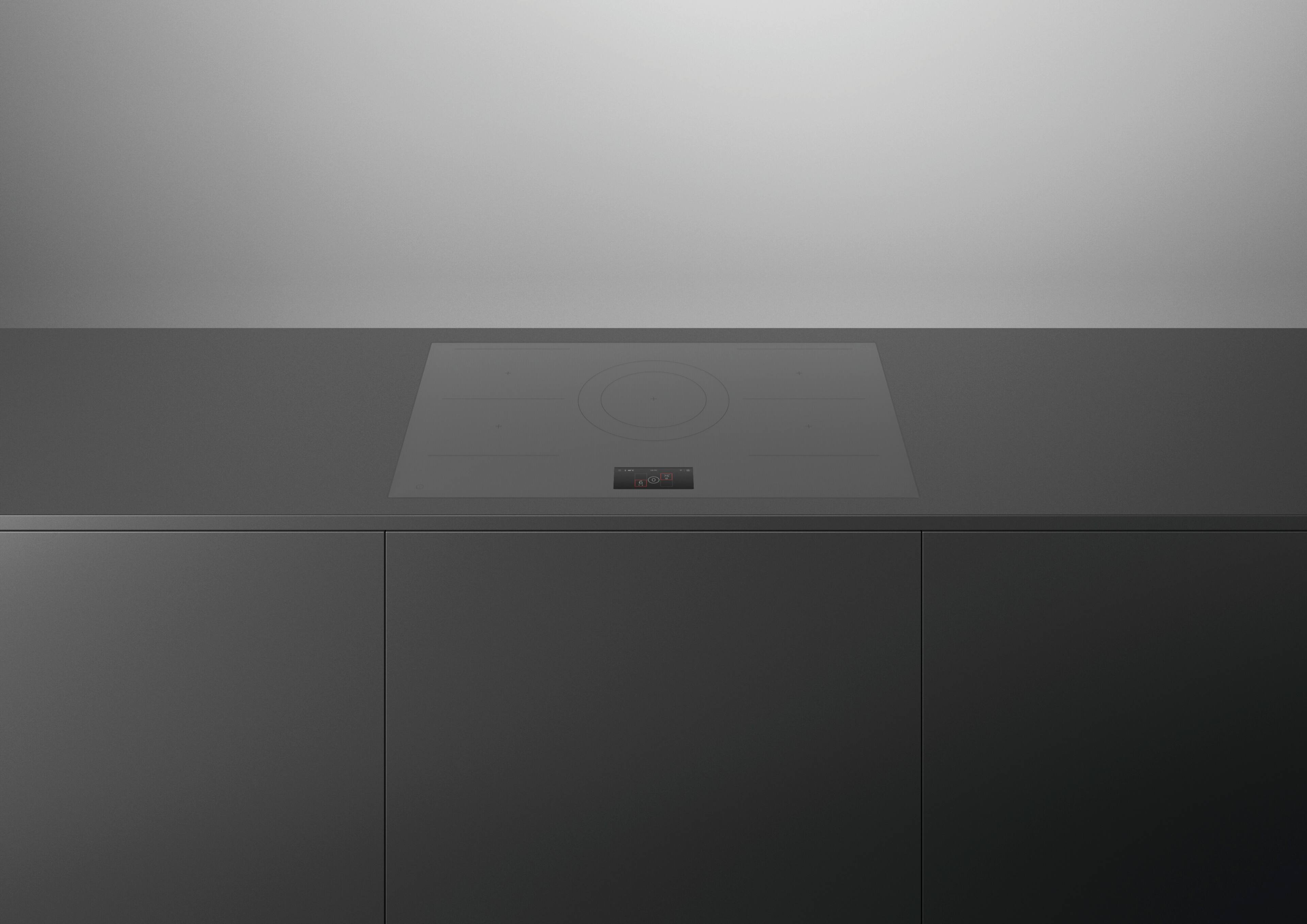 Alt View 13. Fisher & Paykel - 36" Primary Modular Induction Built-in Electric Cooktop, 5 Zones with SmartZone - Grey.