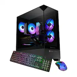 iBUYPOWER - Element SE Gaming Desktop PC - AMD Ryzen 5 5500, NVIDIA GeForce RTX 5060 8GB, 16GB DDR4,1TB NVMe SSD - Black