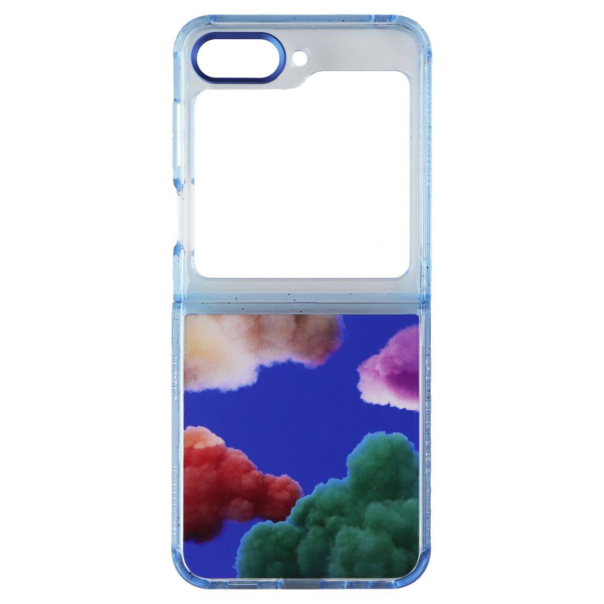 Front. Samsung - Samsung Artist Collection Suit Case for Galaxy Z Flip5 - White - Multicolor.