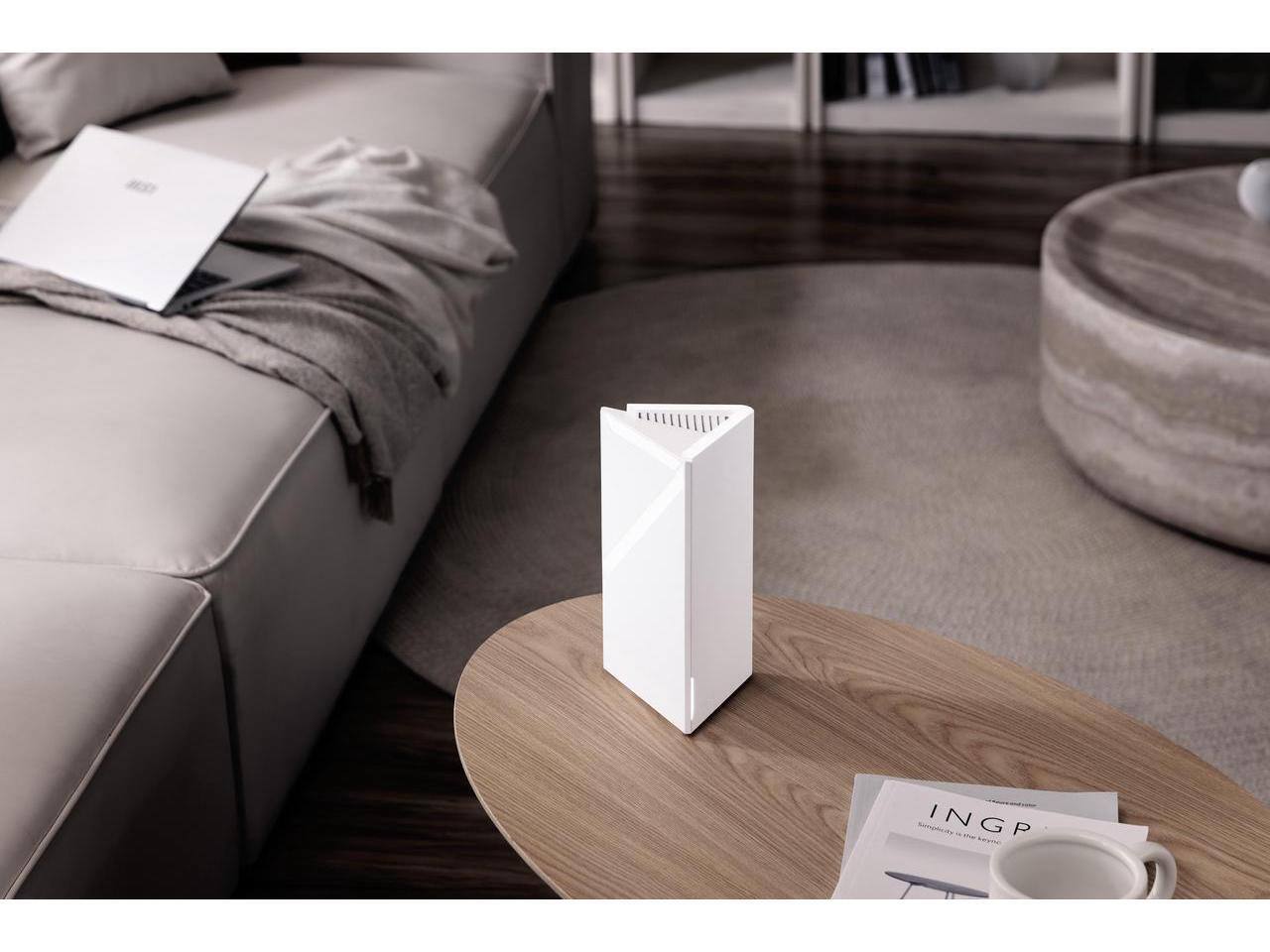 Alt View 1. MSI - MSI Roamii BE Lite Mesh System - WiFi 7, BE 5000, 5,800 sq.ft., 120+ Devices, 2.5Gbps, MU-MIMO MLO.