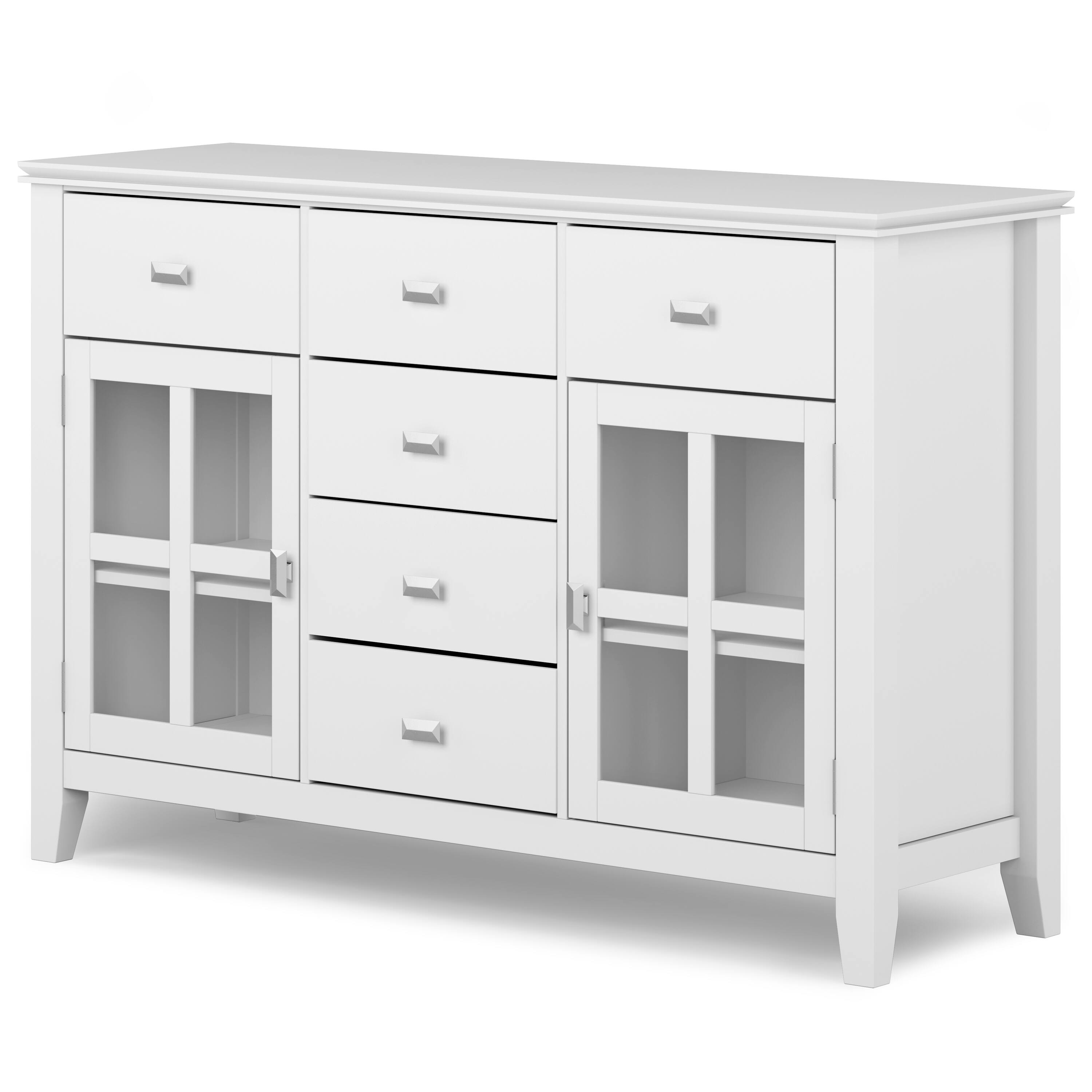 Angle. Simpli Home - Artisan Sideboard Buffet - White.