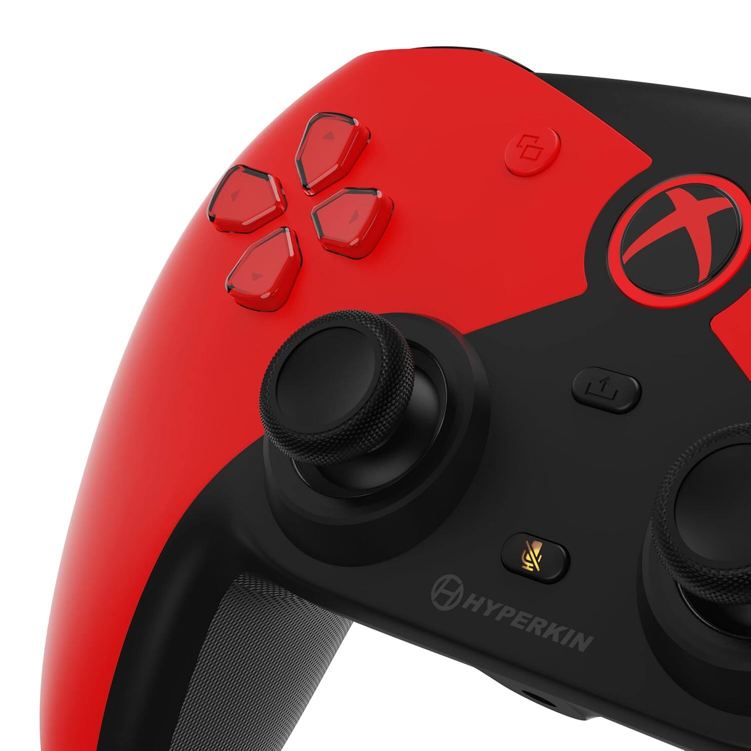Angle. Hyperkin - Hyperkin The Competitor Wired Controller Red For Xbox One, Xbox Series S/X, & PC - Officially Licensed by Xbox - Red.