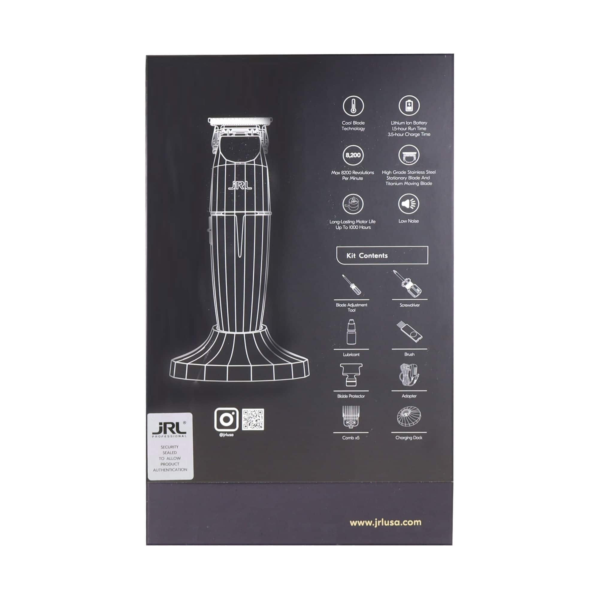 JRL ONYX Professional Cordless Hair Trimmer (Dual Voltage) FF