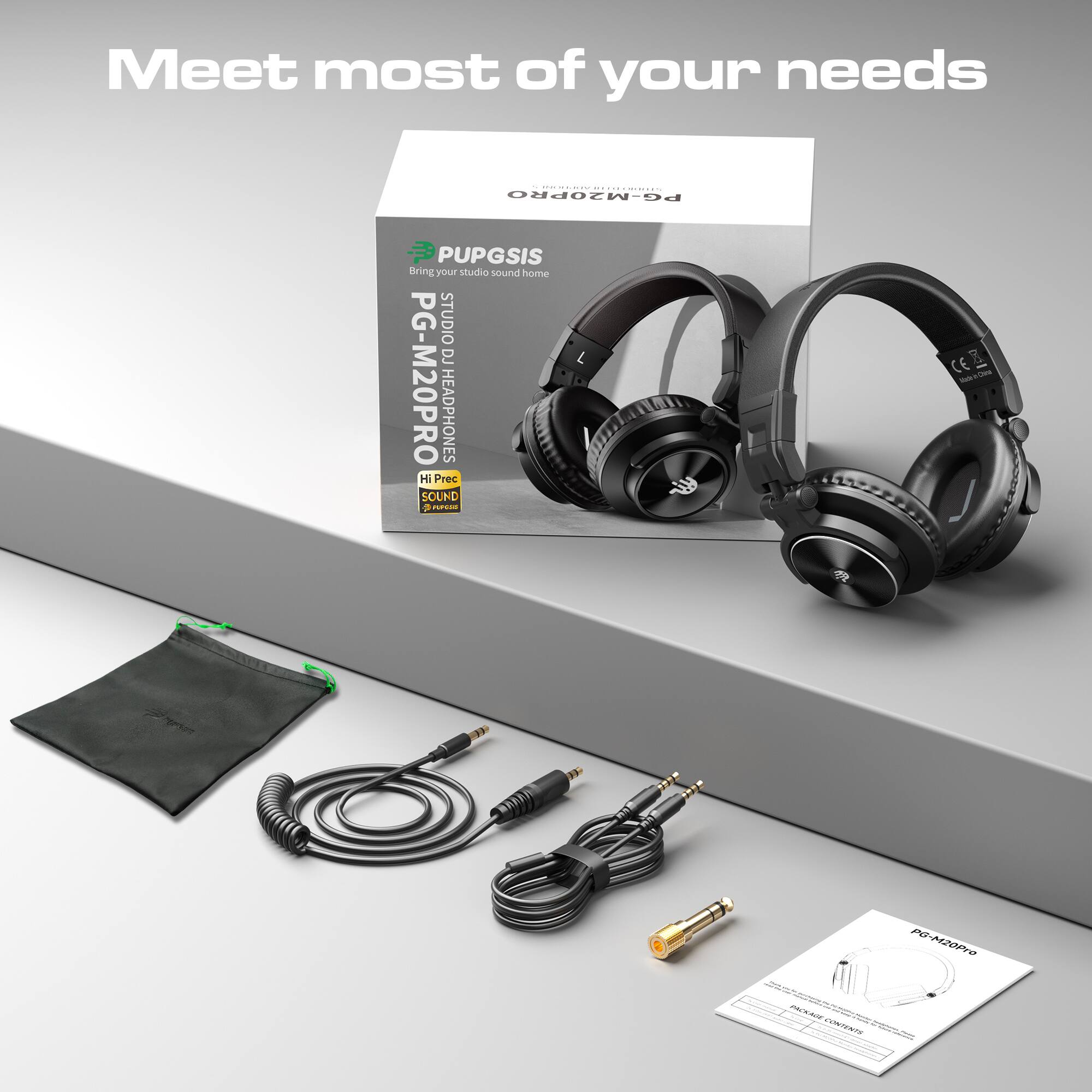 Meet most of your needs

FEDDIDADES PG-M20PRO PUPGSIS

Bring your studio sound home

STUDIO DJ CE PG-M20PRO

NewsOve Hi Prec HEADPHONES SOUND PUPESO

PG-M20Pro THE - - Tweeter 3000 - PALEAGE - - CONTENTS - 2017 Percents