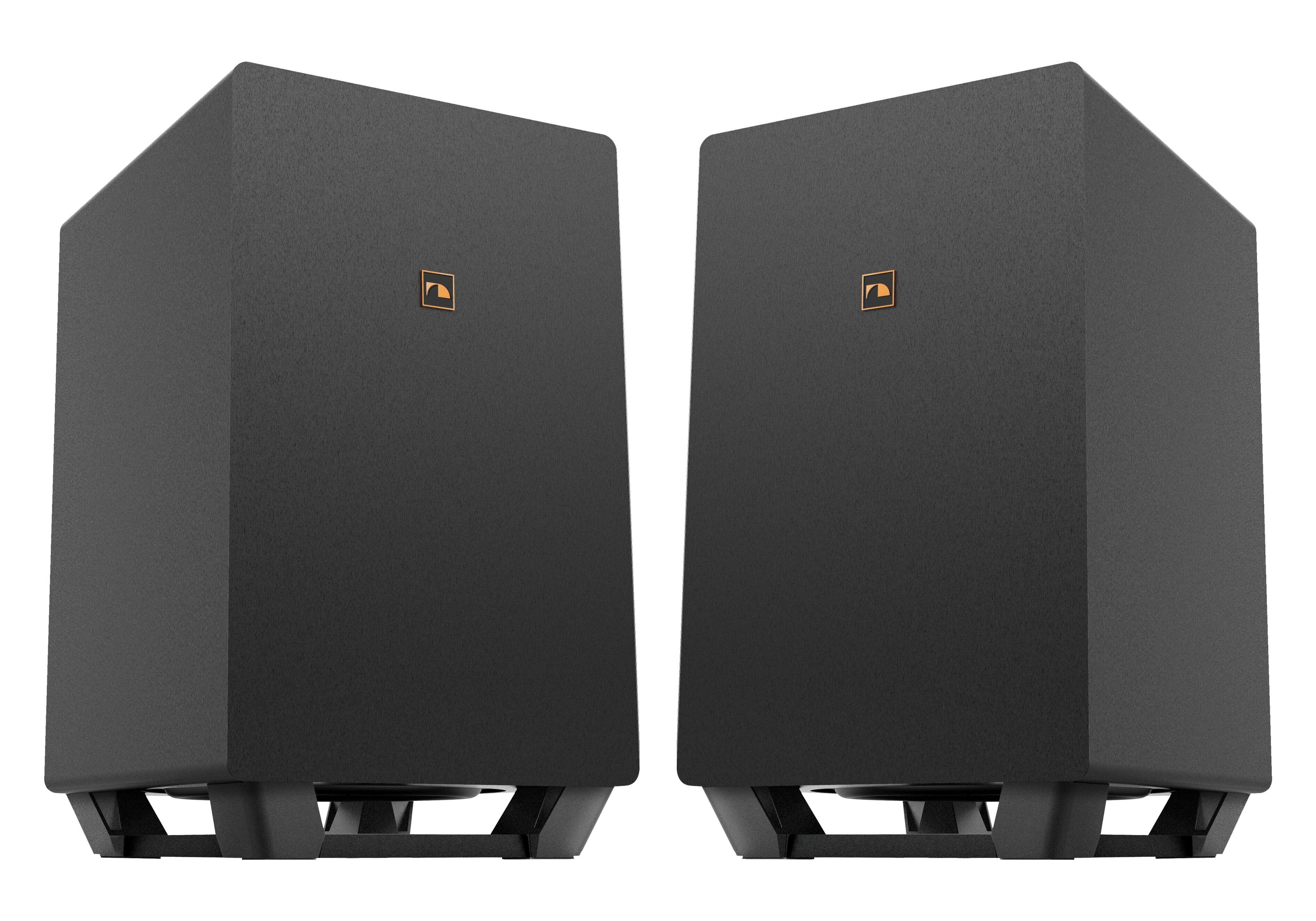 Left. Nakamichi - Shockwafe 9.2.4Ch 1300W Soundbar System with Dual 10” Wireless Subwoofers, Dolby Atmos, eARC and SSE MAX - Black.