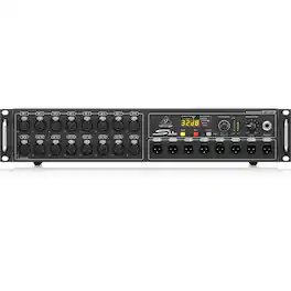 Behringer - Digital Snake S16 I/O Box with 16 Remote, Controllable MIDAS Preamps, 8 Outputs, AES50 Networking, KLARK