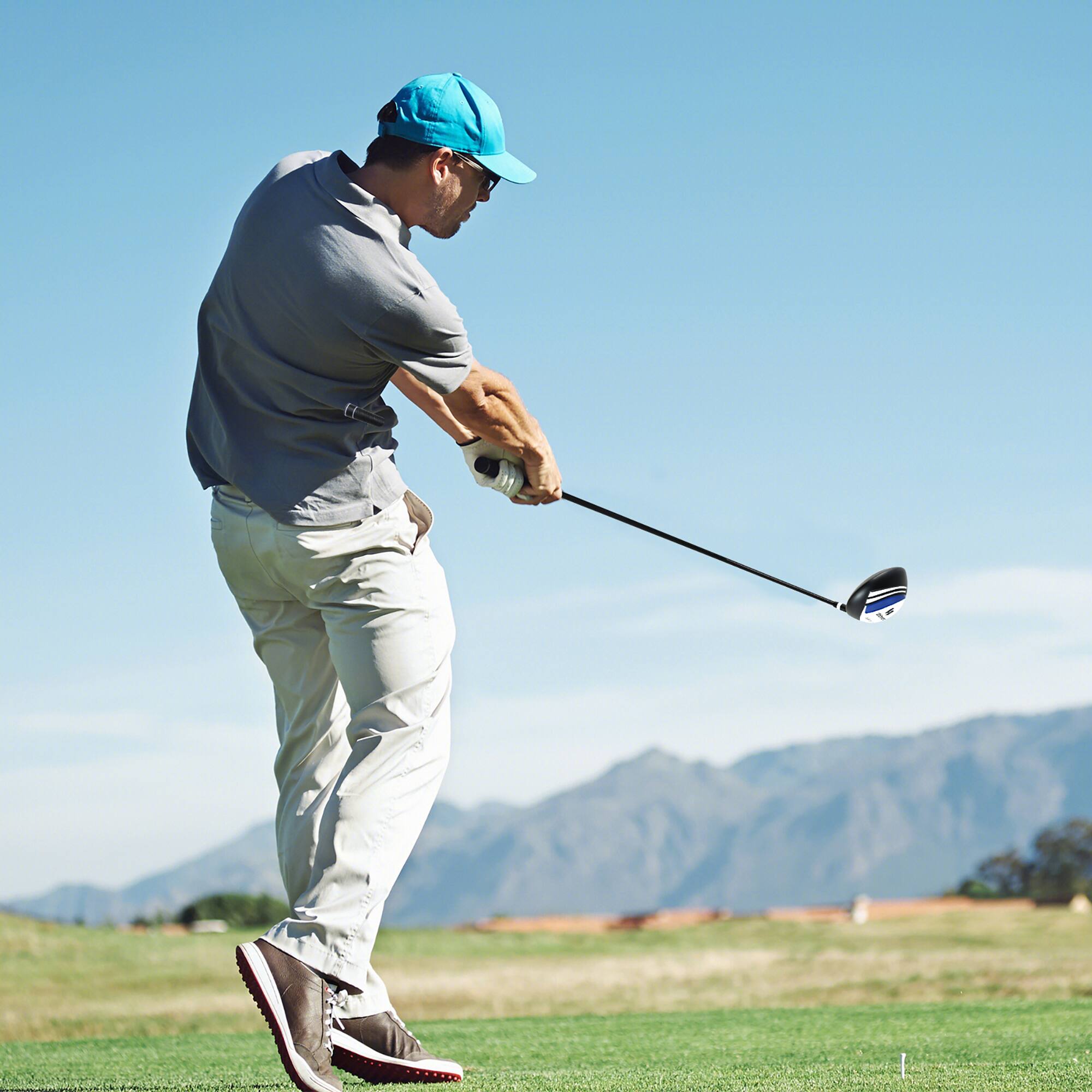 Alt View 4. Gymax - Gymax Driver Golf Club for Men 460CC 10.5° Individual Golf Driver w/ Graphite Shaft - Black, Silver.