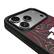 Alt View 2. Keyscaper - Indiana Hoosiers Paisley iPhone Magnetic Bump Case - 16 Pro Max - Black.