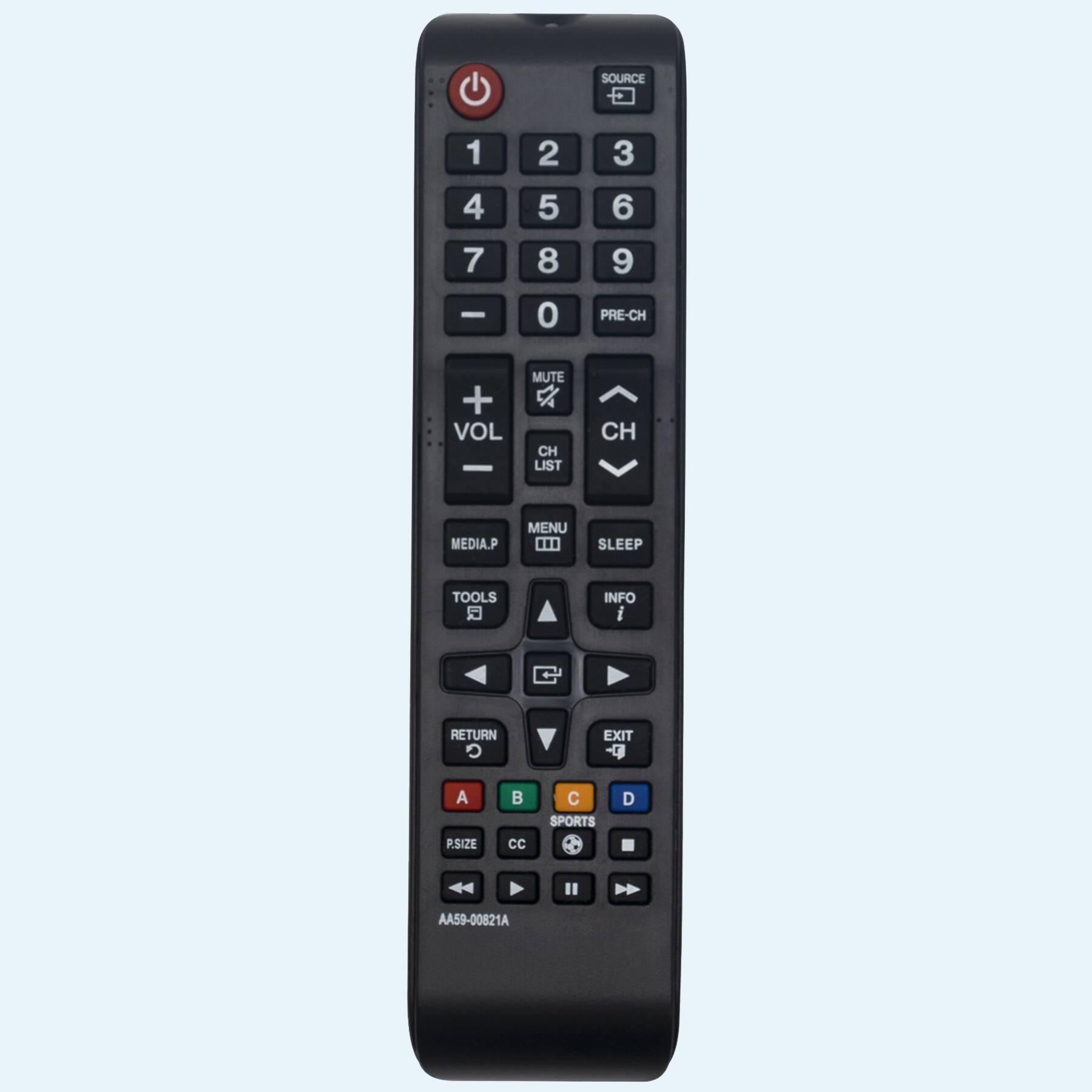 ALLIMITY - AA59-00821A Replaced Remote fit for Samsung TV TM1240A T22C350ND T24C550ND T28C570ND T19C350 T22C350 T24C350 - Black