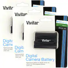 Vivitar B101 Easy Finder Compatible with Nikon EN-EL15C Digital Camera Replacement Battery Digita Lithium Ion Rechargeable Battery 2500 mAh