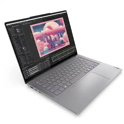 Front. Lenovo - Lenovo Yoga Pro 7 14Ahp9 14.5" Ryzen 7 8845HS RTX 3050 16GB 1TB SSD W11P - Silver.