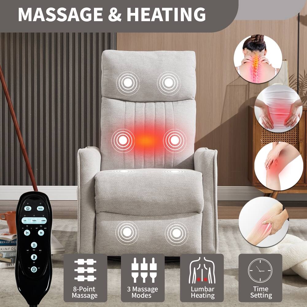 MASSAGE & HEATING

8-Point Massage
3 Massage Modes
Lumbar Heating
Time Setting