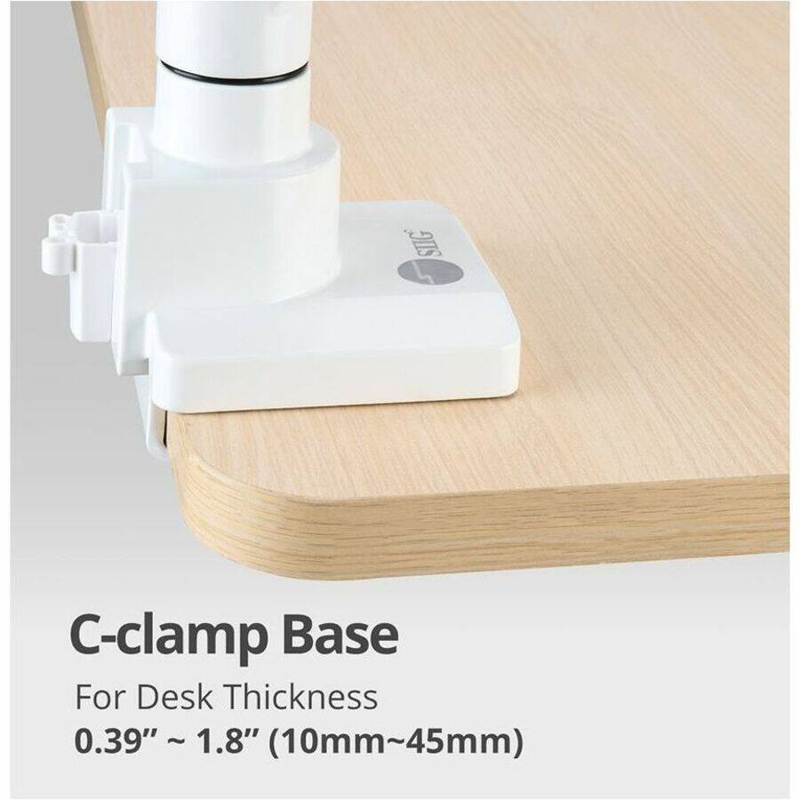 C-clamp Base  
For Desk Thickness  
0.39" ~ 1.8" (10mm~45mm)