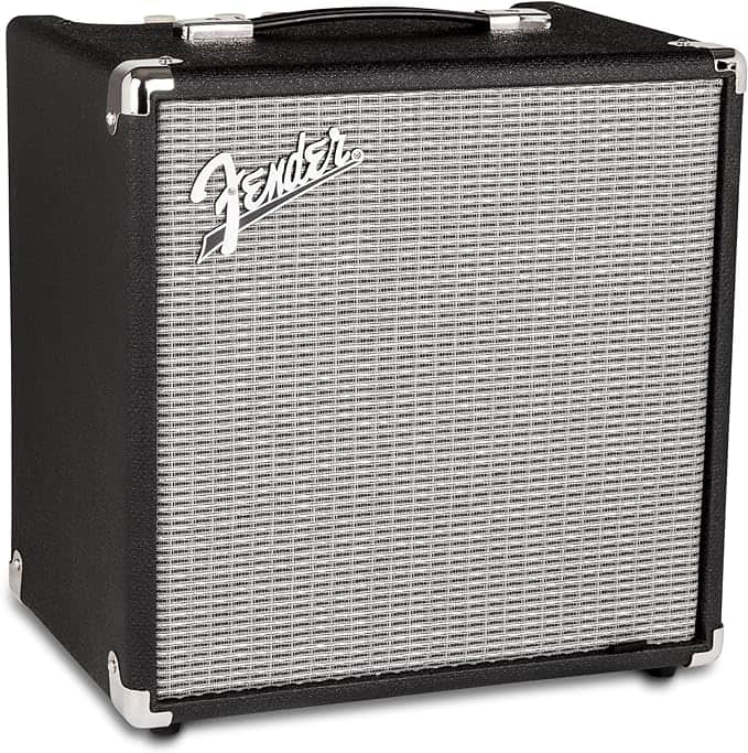 Fender - Rumble 25 Bass Amp, 25 Watts, with 2-Year Warranty - Black/Silver price history on PriceWatchPro
