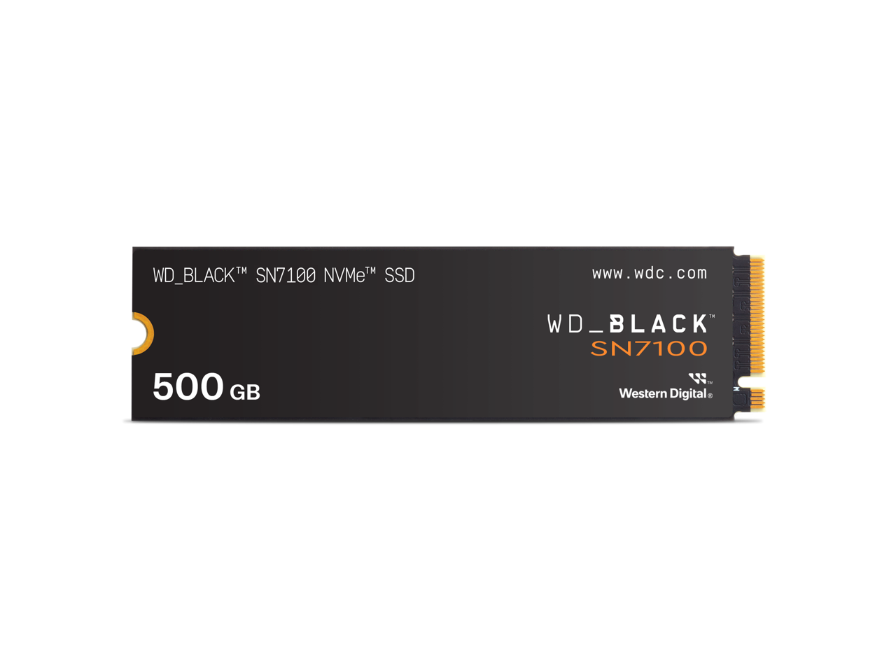 SanDisk - WD_BLACK SN7100 M.2 2280 500GB PCI-Express 4.0 x4 TLC 3D NAND Internal Solid State Drive (SSD) WDS500G4X0E
