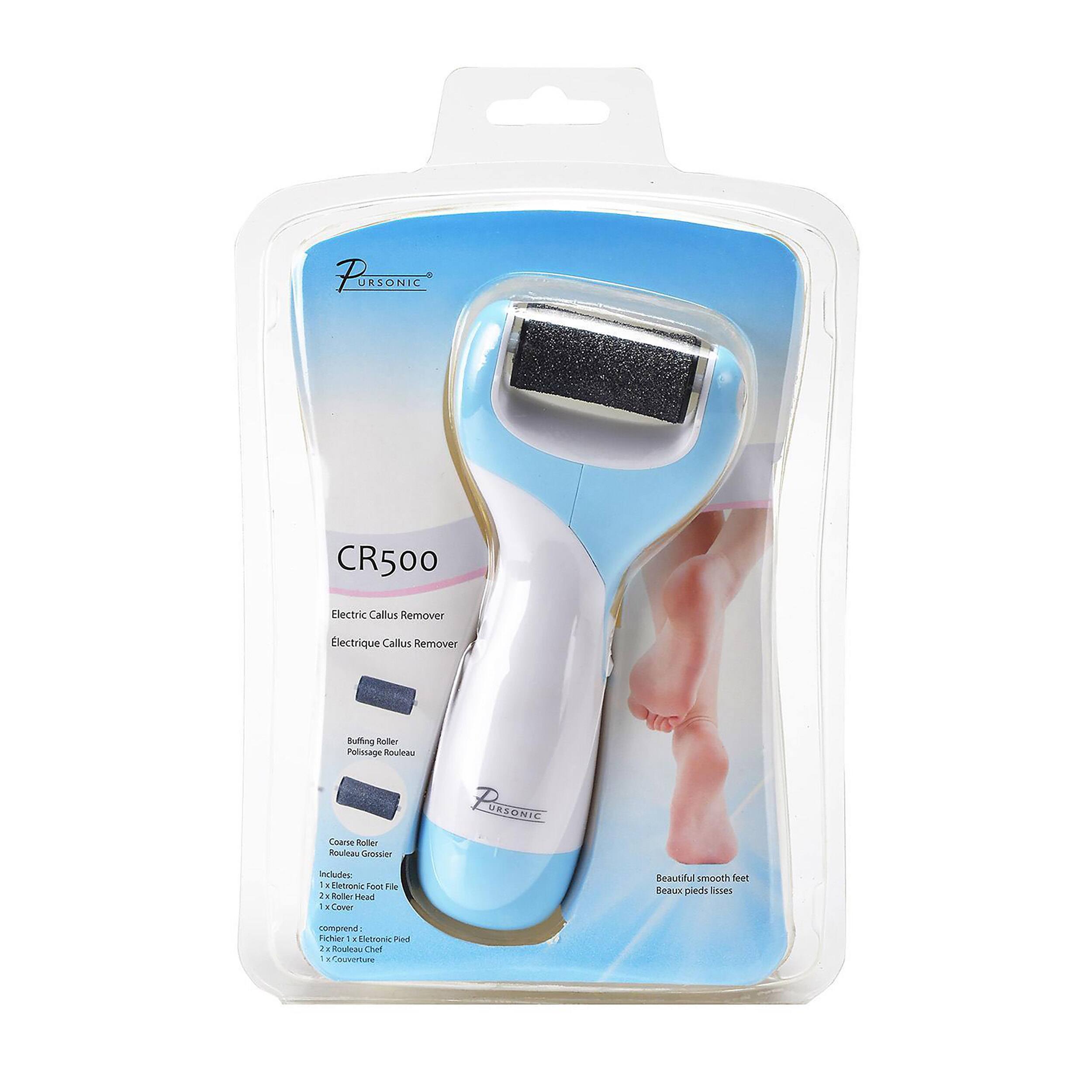 PORSONIC URSONIC CR500 Electric Callus Remover lectrique Callus Remover Buffing Roller Polissage Rouleau UKSONIC Coarse Roller Grossier Includes - 2 x Roller Head 1 x Cover Electronic Pedicure Foot File Beautiful smooth feet Beautiful smooth feet comprend Fichter L . Eedroac Ped 2 - a het - Courirtune