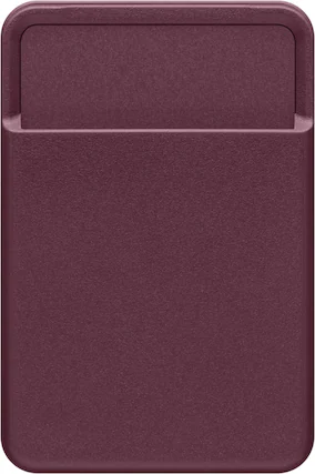 Front. dbrand - MNML Kickstand Wallet - Burgundry.