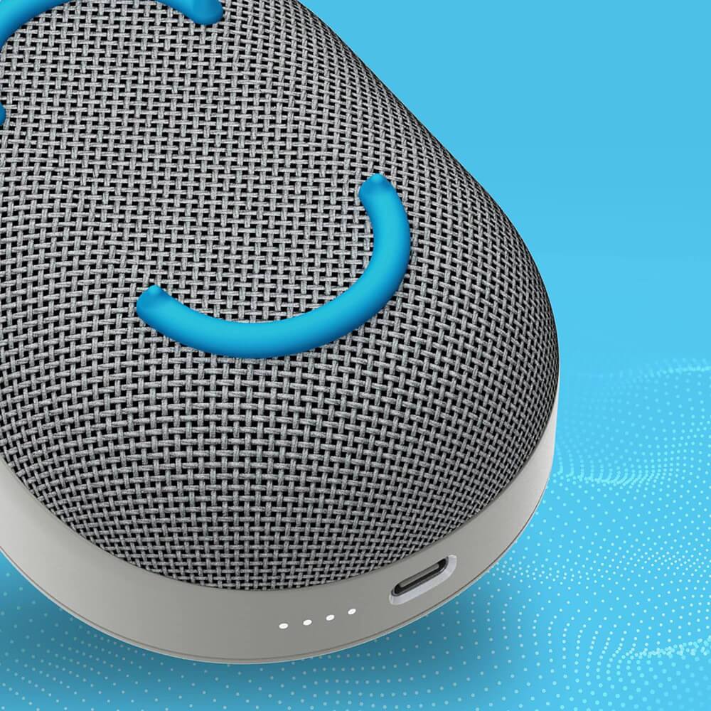 Alt View 3. Skullcandy - Skullcandy KILOGREY Kilo Wireless Bluetooth Mini Speaker - Gray - Black.