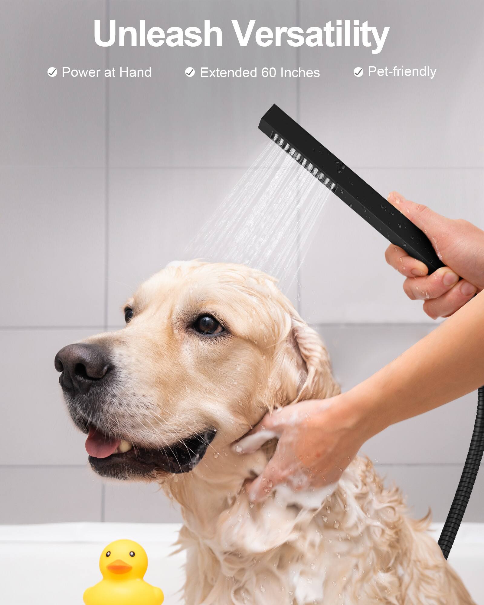 Unleash Versatility  
Power at Hand  
Extended 60 Inches  
Pet-friendly