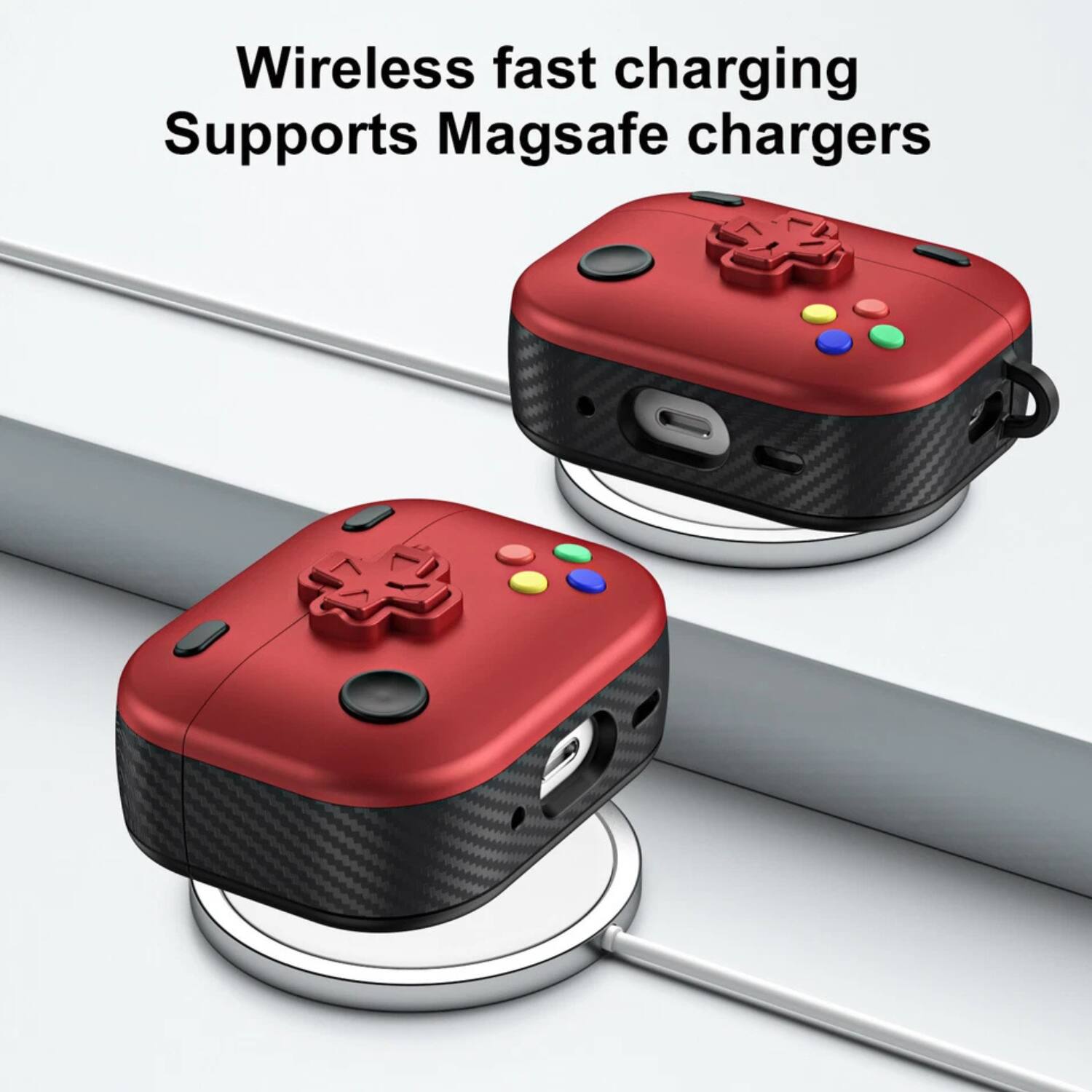 Wireless fast charging  
Supports Magsafe chargers