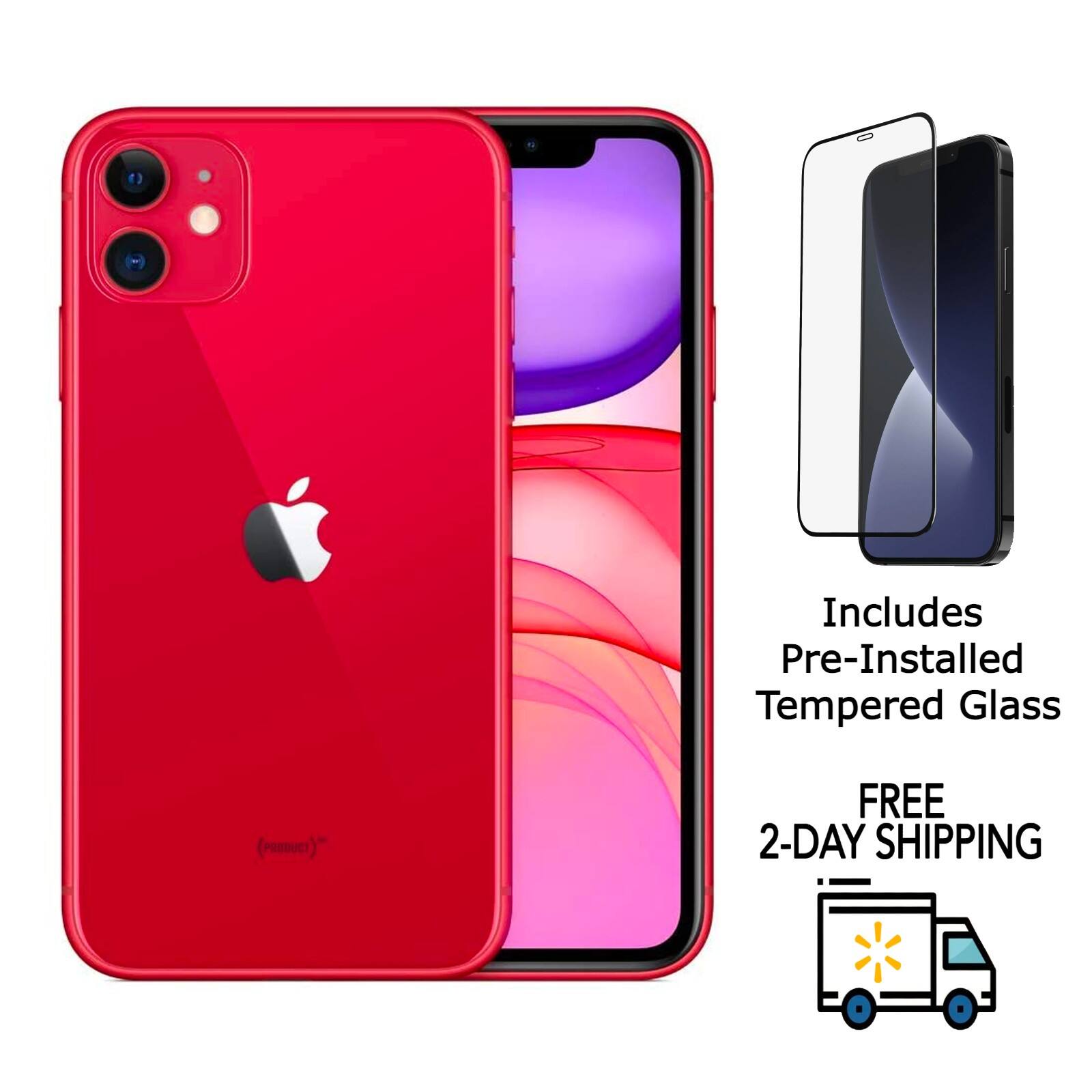 Includes Pre-Installed Tempered Glass  
FREE 2-DAY SHIPPING